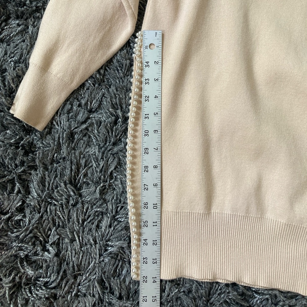 Sandro Pearlin Split Side Embellished Sweater - image 6